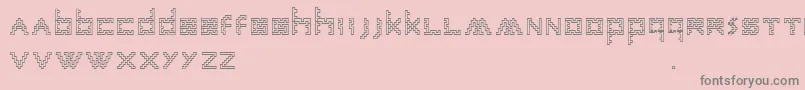 AnneSans Font – Gray Fonts on Pink Background