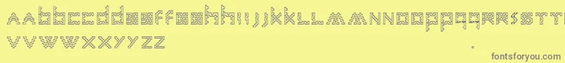 AnneSans Font – Gray Fonts on Yellow Background
