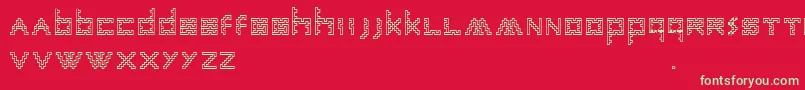 AnneSans Font – Green Fonts on Red Background