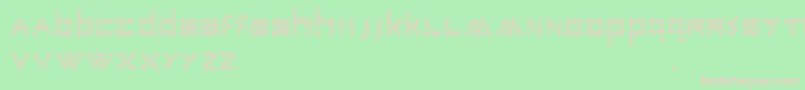 フォントAnneSans – 緑の背景にピンクのフォント