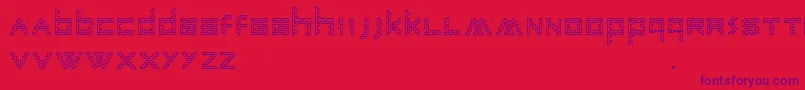 Шрифт AnneSans – фиолетовые шрифты на красном фоне