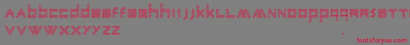 AnneSans Font – Red Fonts on Gray Background