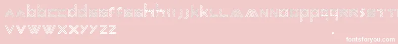 AnneSans-fontti – valkoiset fontit vaaleanpunaisella taustalla