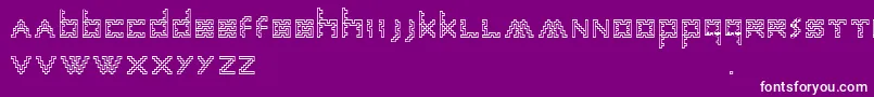 Шрифт AnneSans – белые шрифты на фиолетовом фоне