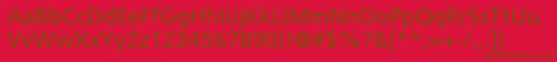 PfcatalogRegular Font – Brown Fonts on Red Background