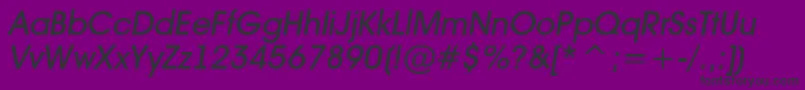 AAvantetckMediumitalic Font – Black Fonts on Purple Background