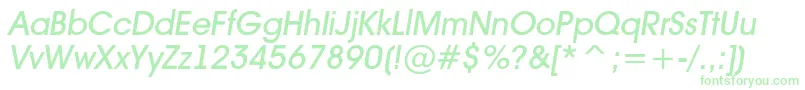 フォントAAvantetckMediumitalic – 緑のフォント