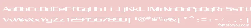 KubraCondensed Font – White Fonts on Pink Background