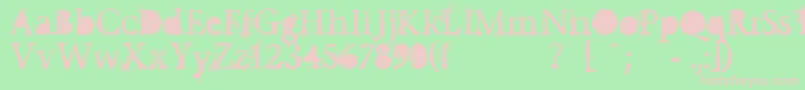 Undecappedvinyl Font – Pink Fonts on Green Background