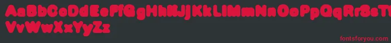 Defontegros Font – Red Fonts on Black Background