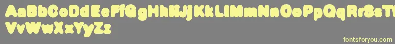 Defontegros Font – Yellow Fonts on Gray Background