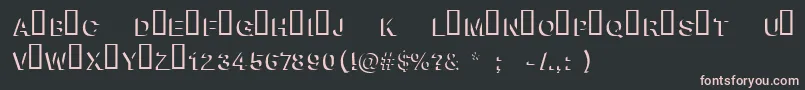 Więcej informacji o czcionce BlockshadowBold Czcionka BlockshadowBold – różowe czcionki na czarnym tle