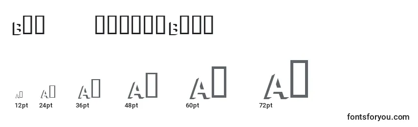 BlockshadowBold Font Sizes