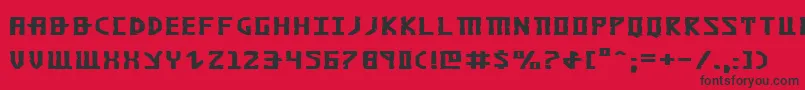 Khazade Font – Black Fonts on Red Background