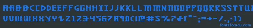 Khazade Font – Blue Fonts on Black Background