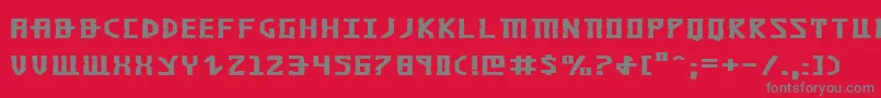 Khazade Font – Gray Fonts on Red Background