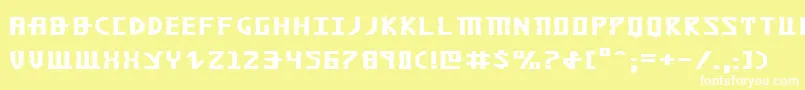 Khazade Font – White Fonts on Yellow Background