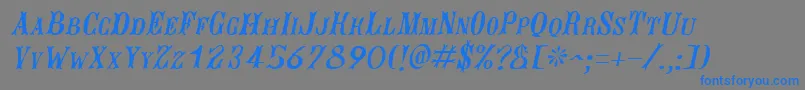 Подробнее о шрифте JacquesroughcutItalic Шрифт JacquesroughcutItalic – синие шрифты на сером фоне