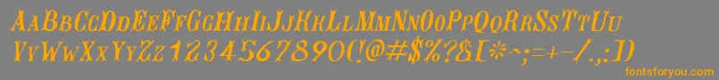 Подробнее о шрифте JacquesroughcutItalic Шрифт JacquesroughcutItalic – оранжевые шрифты на сером фоне