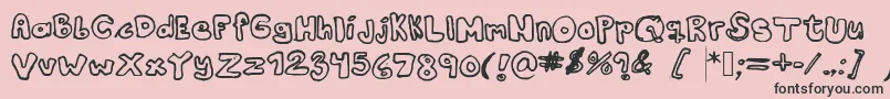 Kranne2 Font – Black Fonts on Pink Background