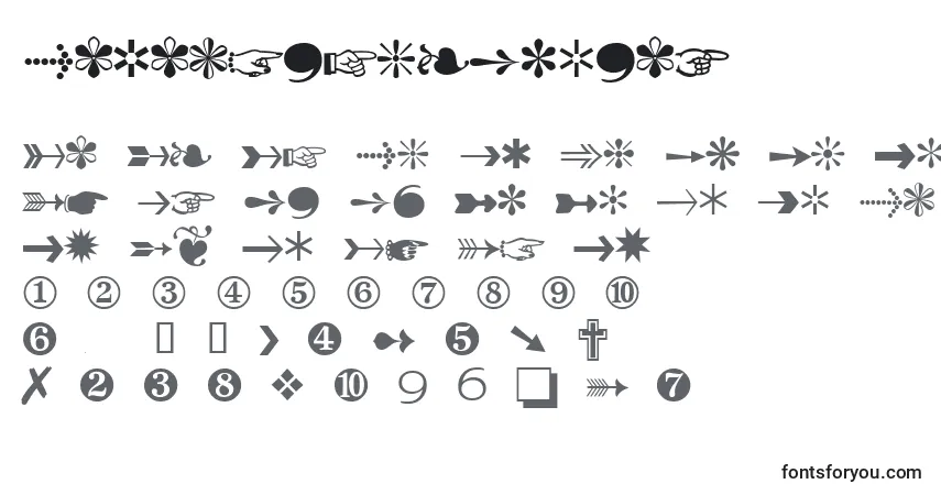 Czcionka DatasymcdbNormal – alfabet, cyfry, specjalne znaki