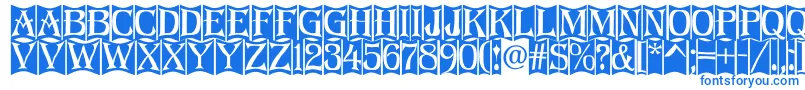 Algerius2 Font – Blue Fonts on White Background
