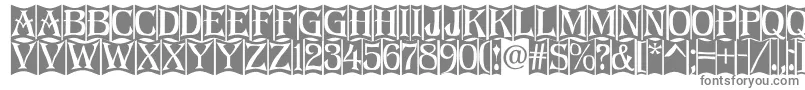 Algerius2 Font – Gray Fonts on White Background