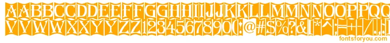 Algerius2 Font – Orange Fonts on White Background