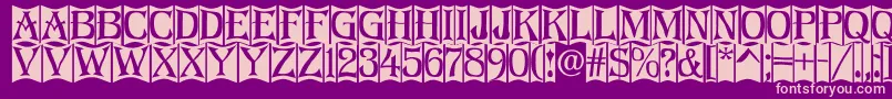 Algerius2 Font – Pink Fonts on Purple Background