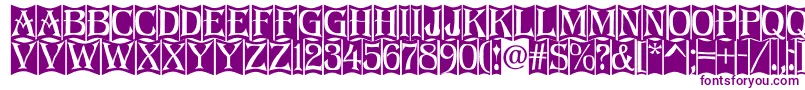 Algerius2 Font – Purple Fonts on White Background