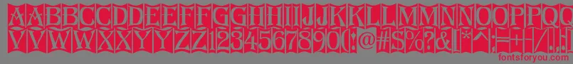 Algerius2 Font – Red Fonts on Gray Background