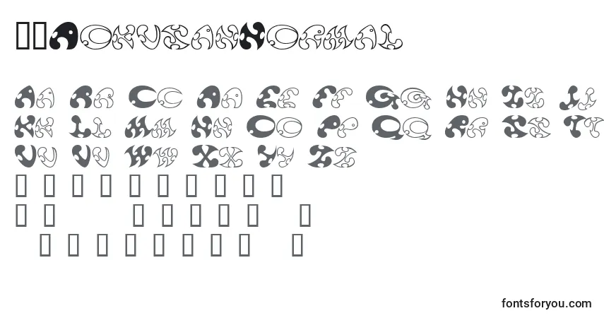 Шрифт 13DokusanNormal – алфавит, цифры, специальные символы