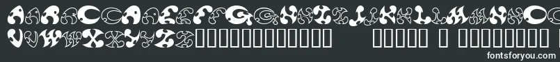 Шрифт 13DokusanNormal – белые шрифты на чёрном фоне