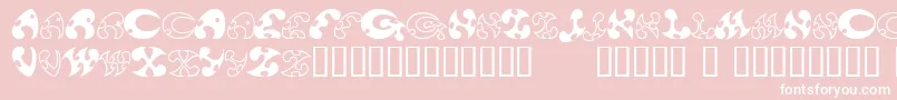 13DokusanNormal Font – White Fonts on Pink Background