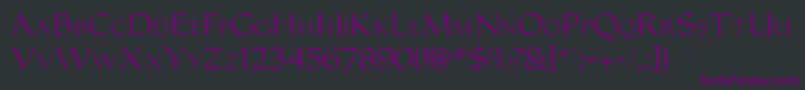 Carolusromanfont Font – Purple Fonts on Black Background
