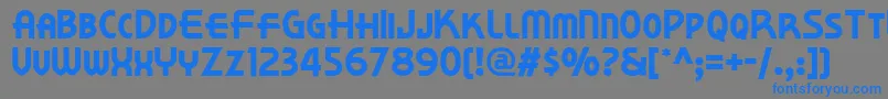 Kornerdelinf Font – Blue Fonts on Gray Background