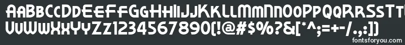 Kornerdelinf Font – White Fonts on Black Background
