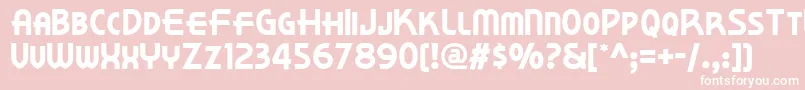 Kornerdelinf Font – White Fonts on Pink Background