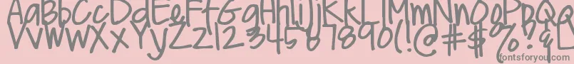 fuente DjbMeAndMyShadowLight – Fuentes Grises Sobre Fondo Rosa