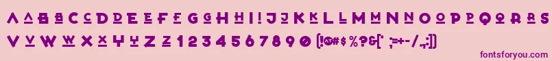 Egypt22FullVersion Font – Purple Fonts on Pink Background