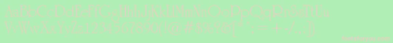 ARomanus Font – Pink Fonts on Green Background