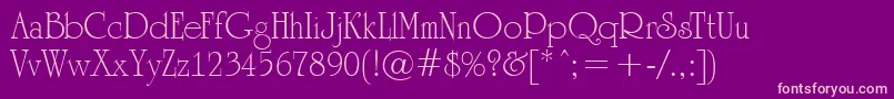 Шрифт ARomanus – розовые шрифты на фиолетовом фоне