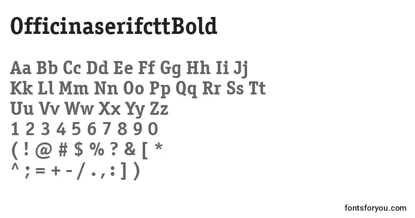 OfficinaserifcttBold Font – alphabet, numbers, special characters