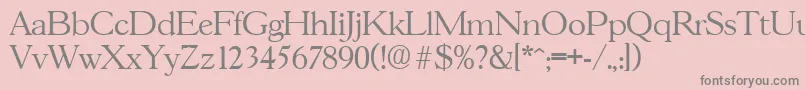 More about GascogneLight Font GascogneLight Font – Gray Fonts on Pink Background