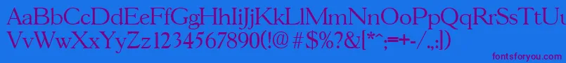 More about GascogneLight Font GascogneLight Font – Purple Fonts on Blue Background