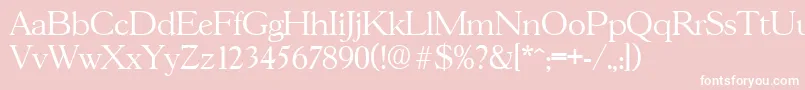 More about GascogneLight Font GascogneLight Font – White Fonts on Pink Background