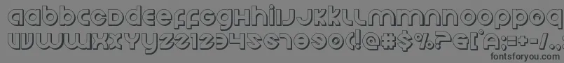 Echostation3D Font – Black Fonts on Gray Background