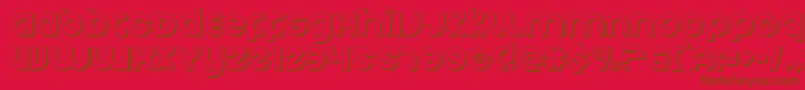 Echostation3D Font – Brown Fonts on Red Background