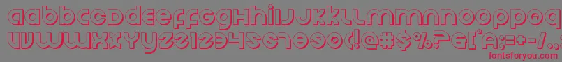 Echostation3D Font – Red Fonts on Gray Background