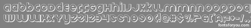 Echostation3D Font – White Fonts on Gray Background